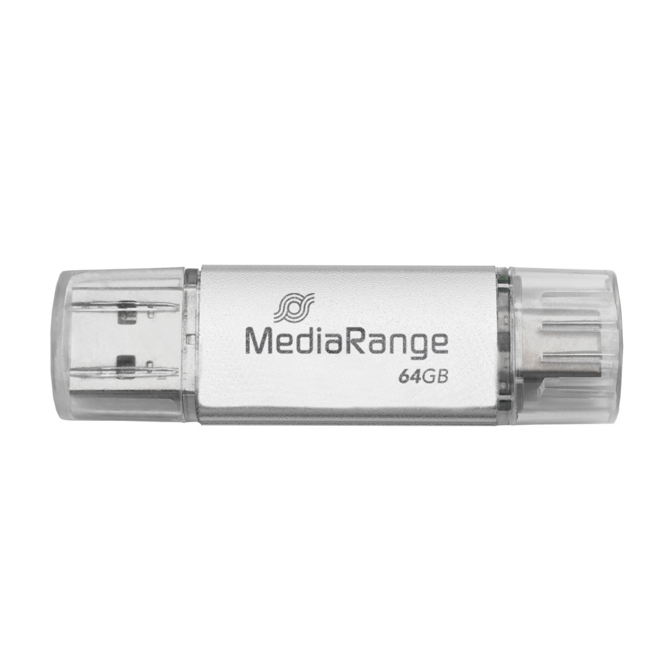 usb-stick, 64gb, metall, flash-laufwerk, media-range