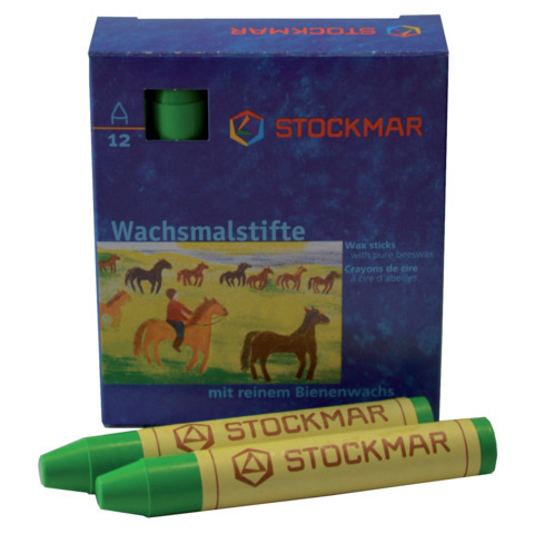 Wachsmalkreiden, 12 Stück, gelbgrün STOCKMAR 330-06