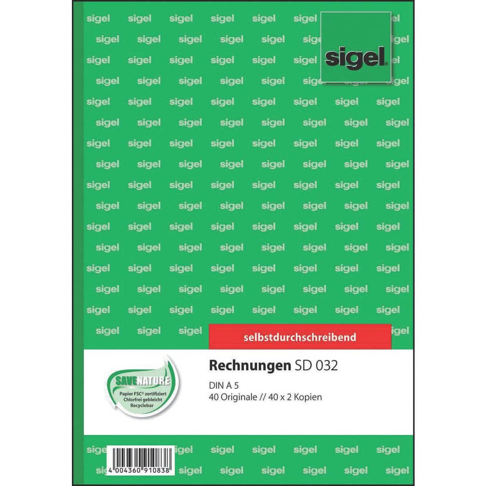 papier, rechnungen, selbstklebend, a5, duotone-green