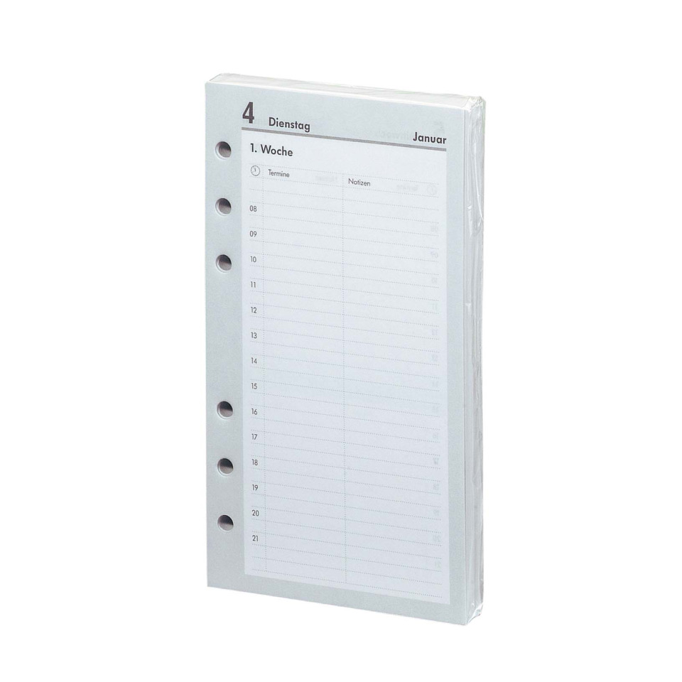 A5 Terminplaner, Binderheft, Tagesplaner, Chronologischer Planer, Ringbuchhülle