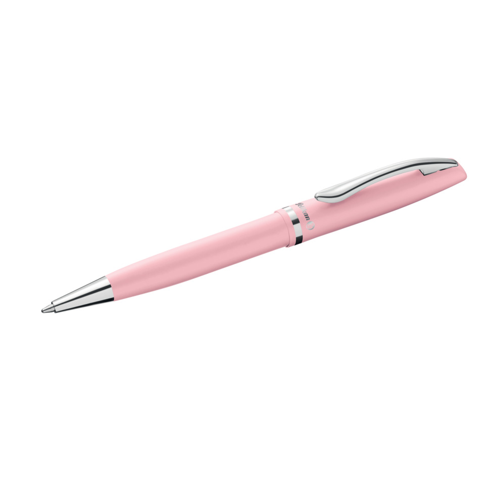 Kugelschreiber, Kugelschreiber pink, Spitz Kugelschreiber, Clip silberner Akzent, Metallische Details, Kugelschreiber, Schreibgerät, Gehäuse pink, Klickmechanismus, Metall-Clip