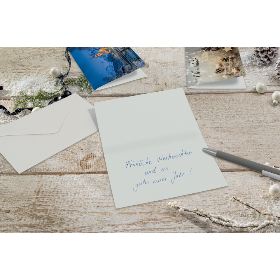 Weihnachtskarte, Grußkarte, Notizkarte, Schreibschrift, Weihnachtsgrüße