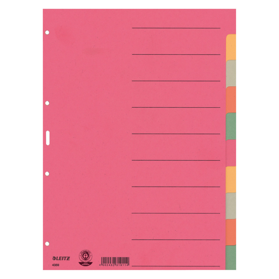 Ordner, A4, Pink, Trennstreifen, Notizpapier