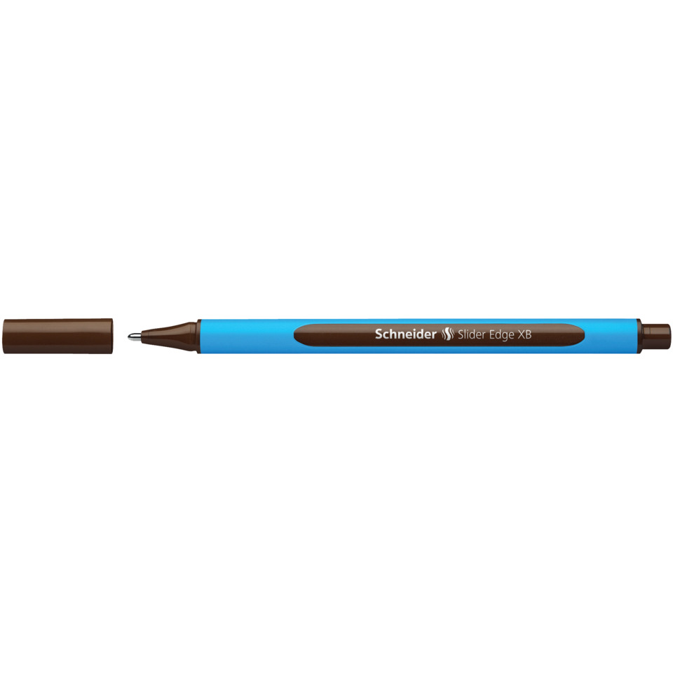 Marker, Markerstift, Blauer Körper, Braun Deckel, Feinspitze