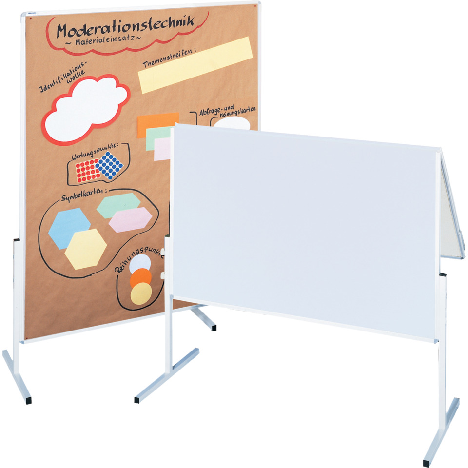 Tafel, Moderationswand, Whiteboard, Standleuchter, Beleuchtete Pinnwand