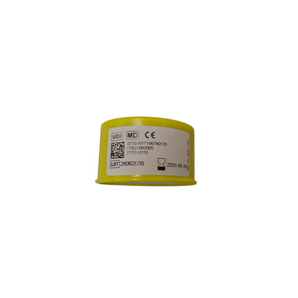 gelber Armband, Aufkleberetikett, Medizinprodukt, Etikettband, Chargen-/Lotennummer