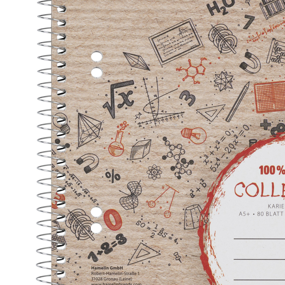Notizbuch, Mathe, Wissenschaft, Geometrie, Graphing, spiral notebook, mathematics theme, geometry patterns, science doodles, notebook cover