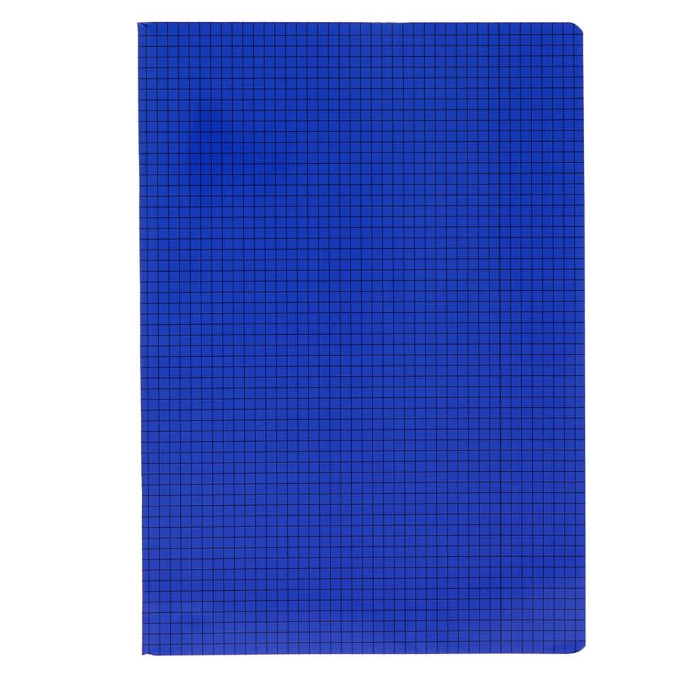 notebook, Mustergrid, blau, rechteckig, abgerundete ecken