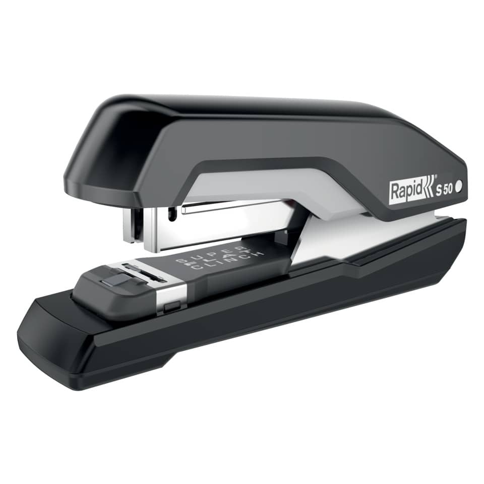Heftgerät Supreme S50, 50 Blatt, Einlegetiefe 40 mm, schwarz/grau RAPID 5000543 Heftgerät Supreme S50, 50 Blatt, Einlegetiefe 40 mm, schwarz/grau RAPID 5000543