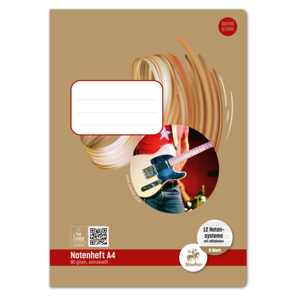 Notizheft, A4-Format, Karton, braun, leicht
