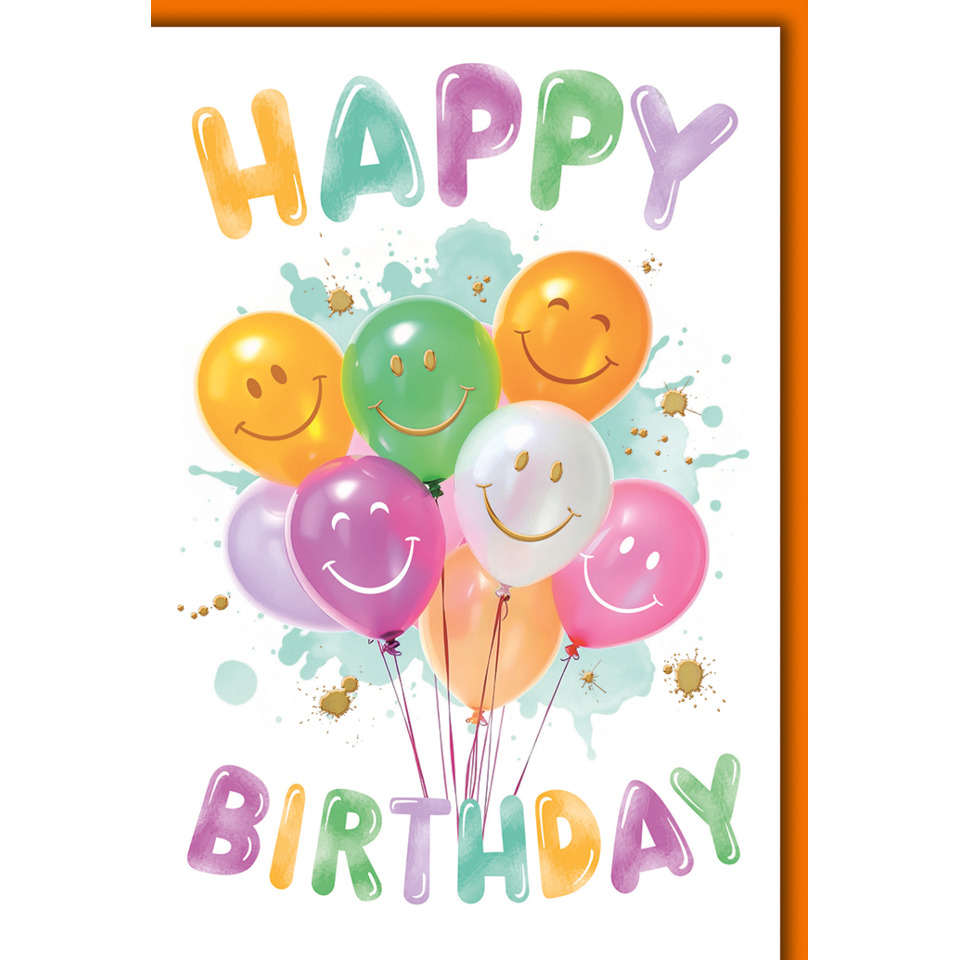Ballons, Happy Birthday, Geburtstag, Bunte Ballons, Luftballons