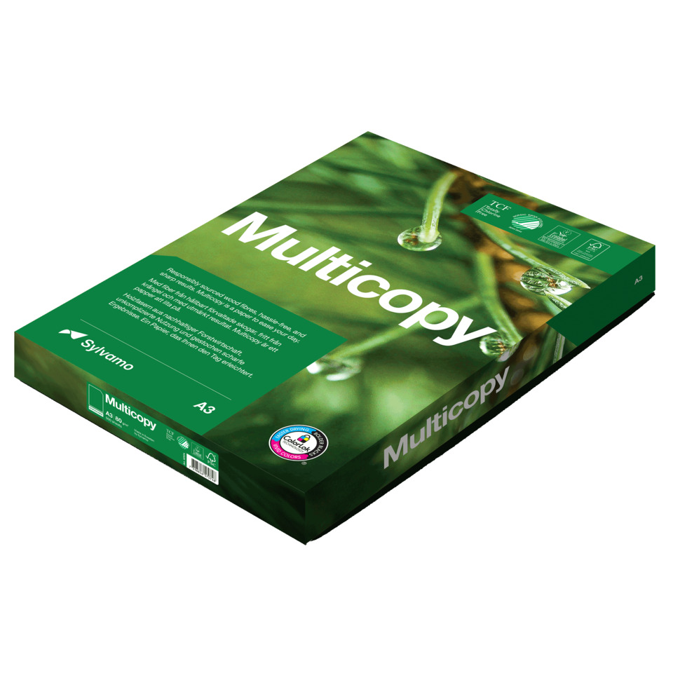 Multicopy, Papierkopie, A3, Kopierpapier, Grün