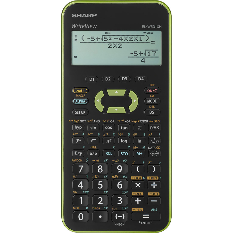 Graphing calculator, Scientific calculator, Sharp WriteView, EL-W531XH, Portable calculator