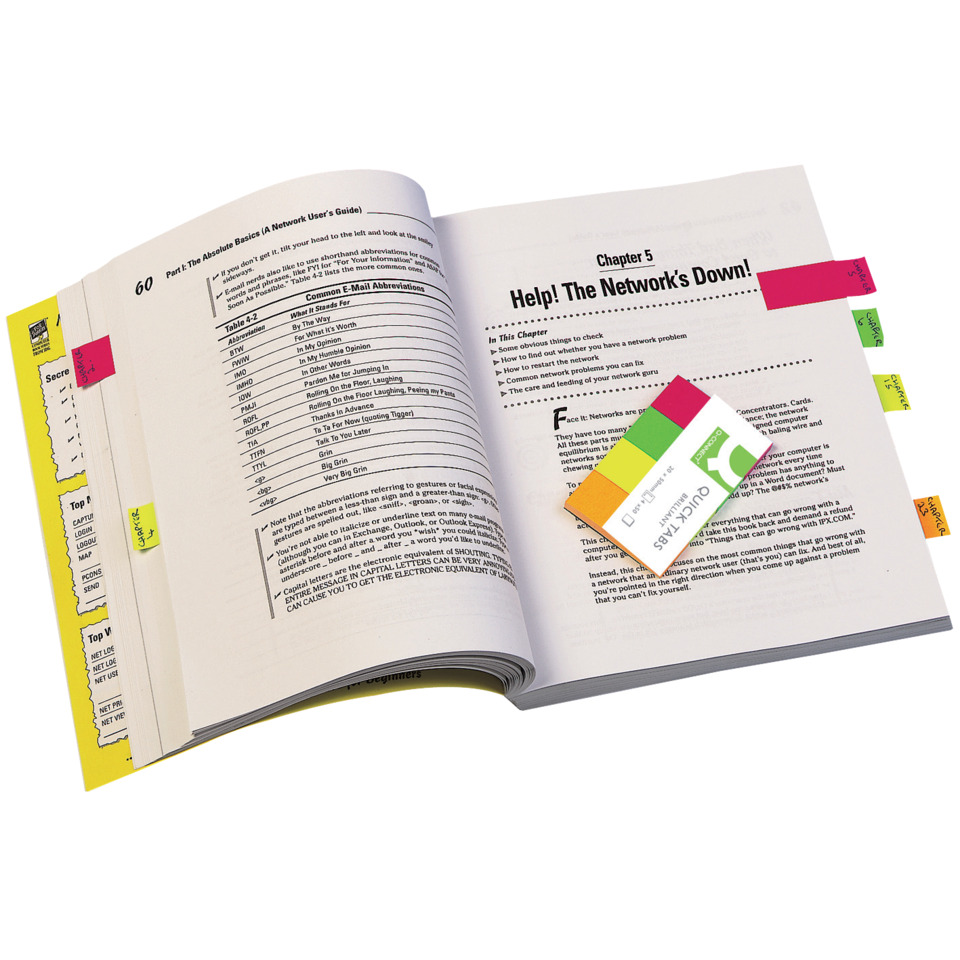 Notizbuch, Anleitung, Bücherregal, Abschnittsregister, Tabs