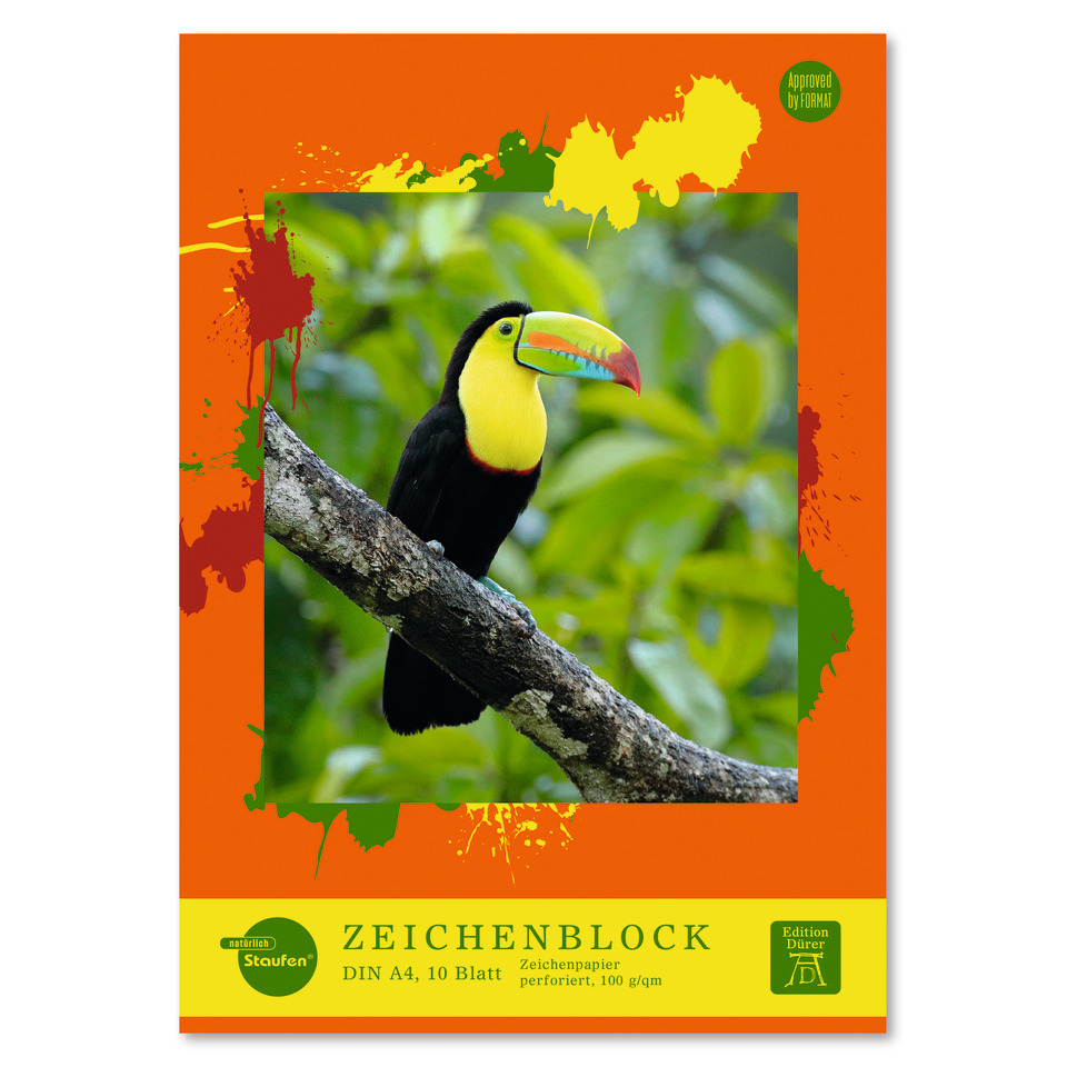 toucan, parrot, bird, art paper, colorful