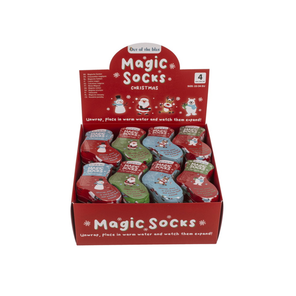 Socken, Weihnachten, Magic Socks, Mehrfarbig, Auspacken