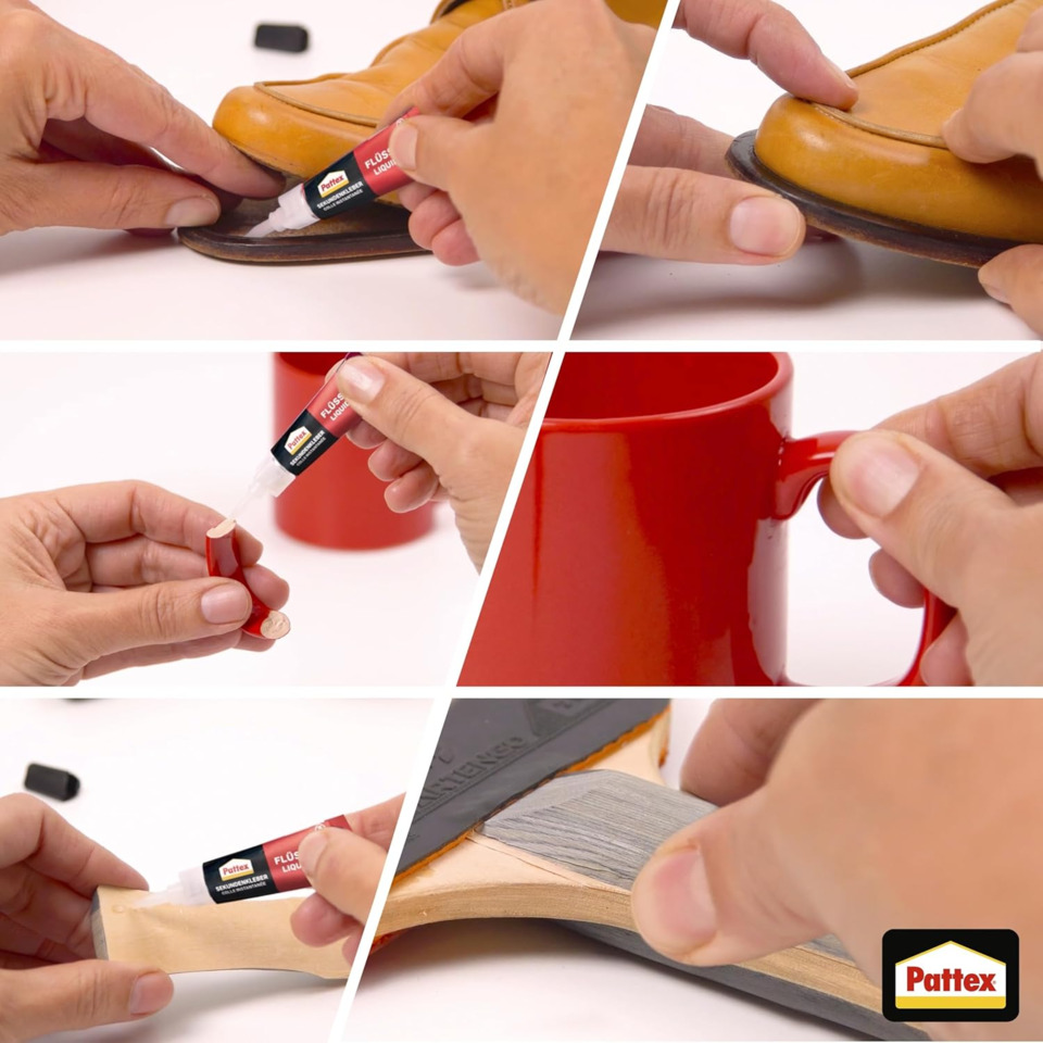 Schuhreparatur, Auftragen, Kleber, Gummi/Leather, Pattex