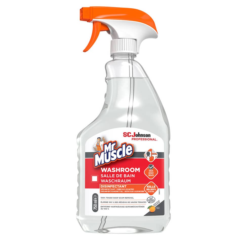  Reinigungsmittel,  Desinfektionsmittel,  Badezimmerreiniger,  Sprühflasche,  Mr Muscle