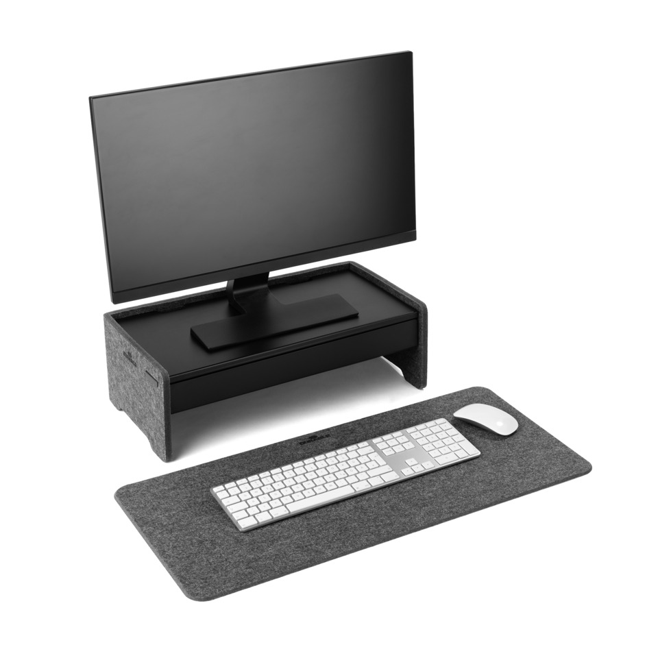 Desktop-Setup, Monitorständer, Monitor-Riser, Tastaturunterlage, Mauspad