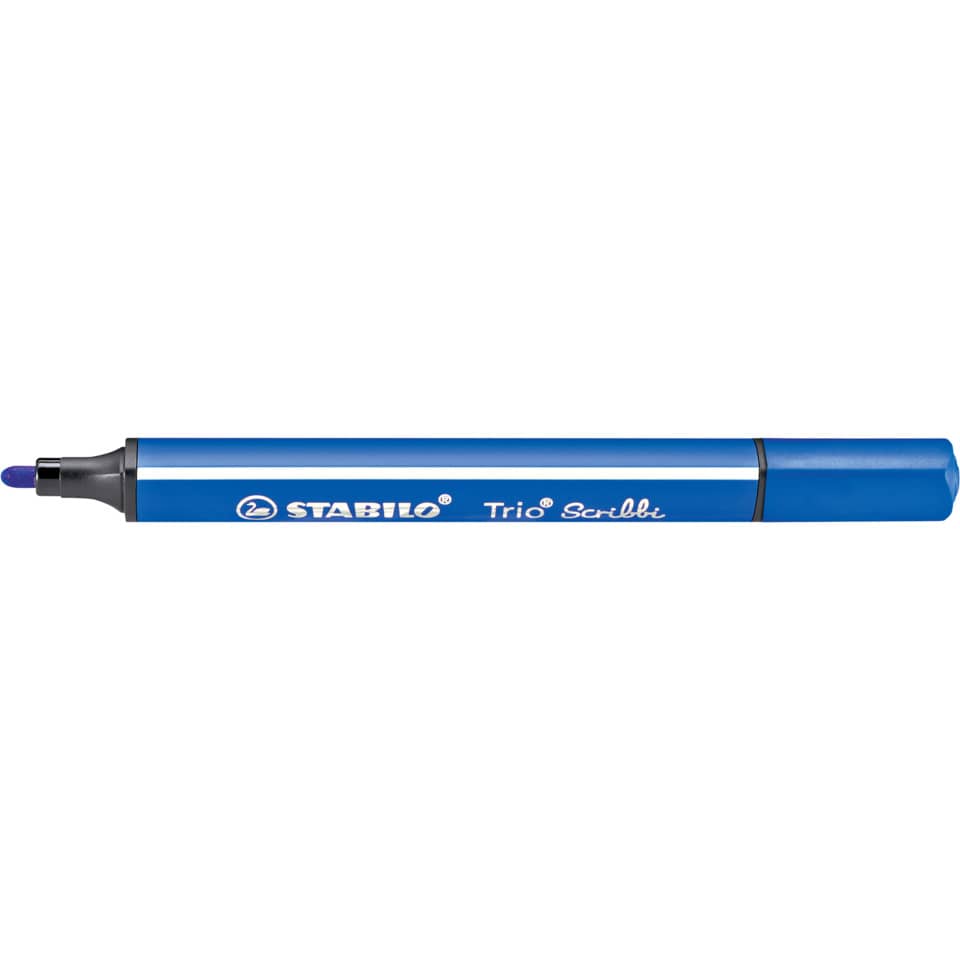 Marker, Blau, Drehspitze, Stift, Stabilo