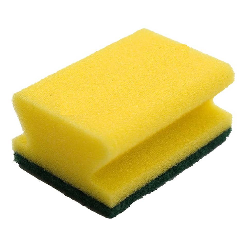 Schwamm, Küchenschwamm, Gelb, Reinigungsschwamm, Two-layer sponge