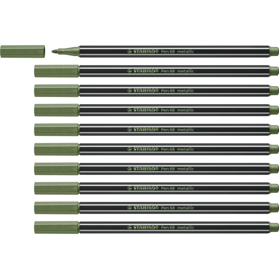 Markerstift, Kugelschreiber, metallisch, grün, Penset