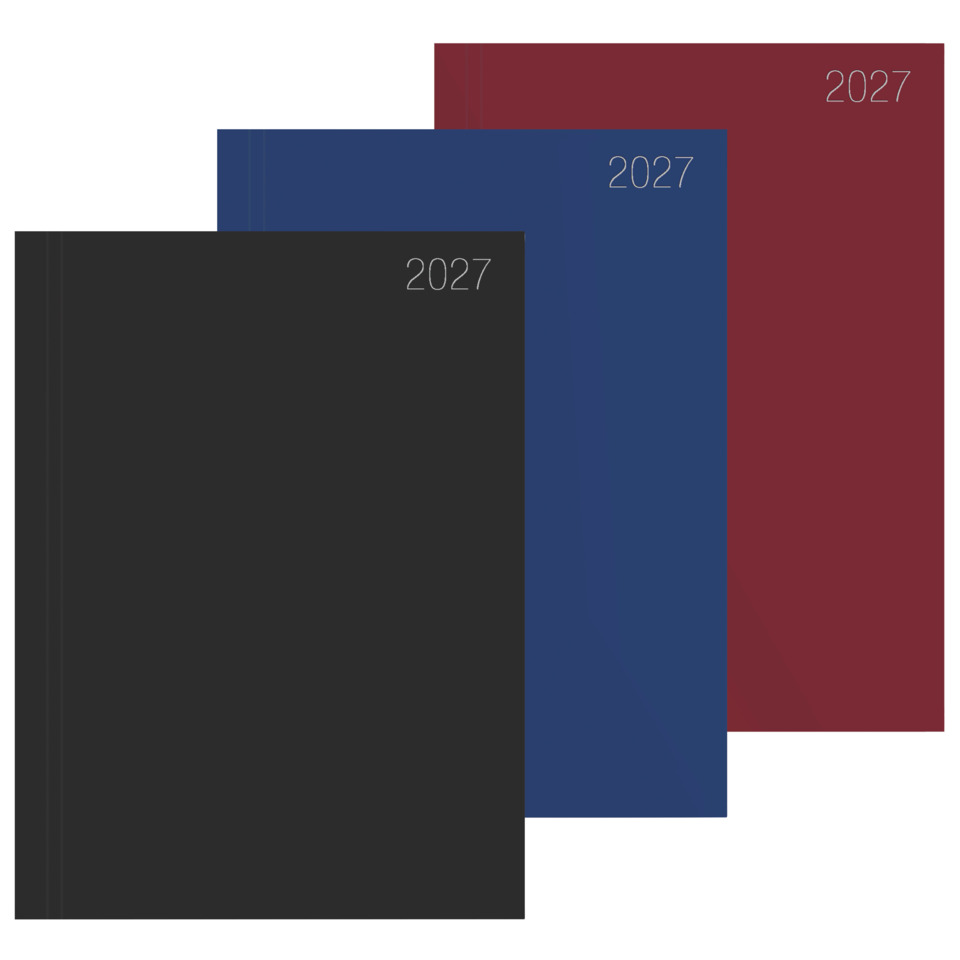 Notizbuch, Kladde, Schwarz, Blau, Rot