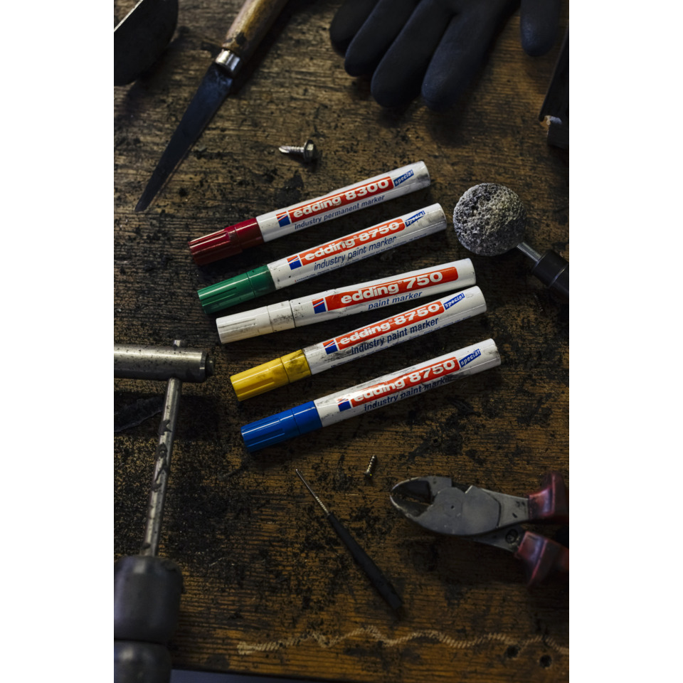 paint markers, farbmarker, edging 750, werkzeug, workbench