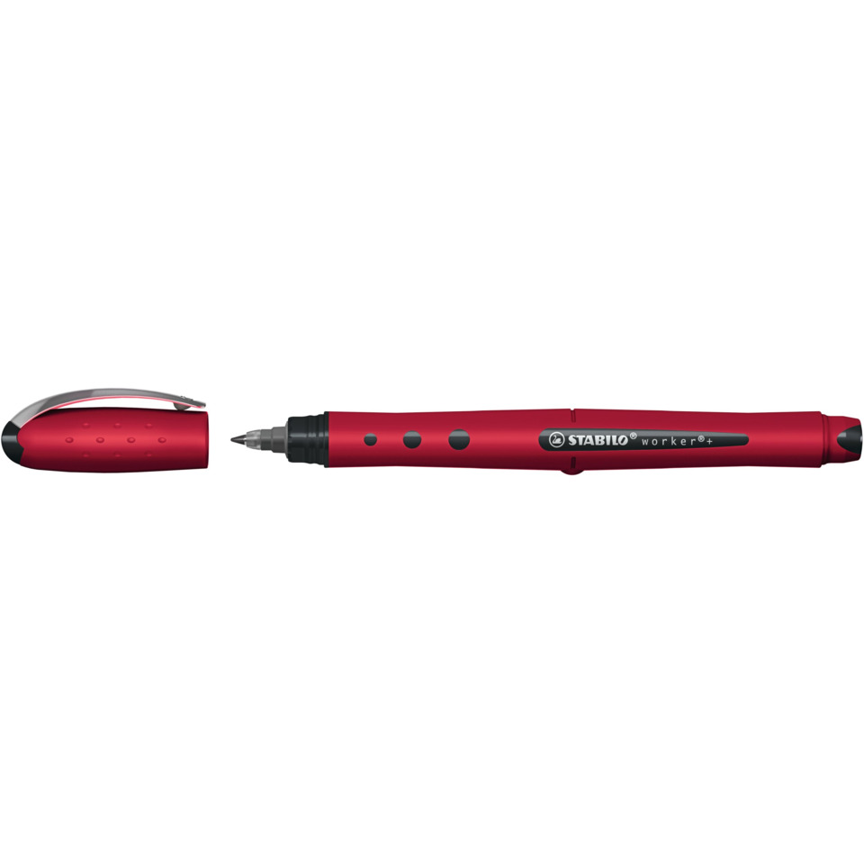 StyliPen, Kugelschreiber, Rot, Kappe, Drehbleistift
