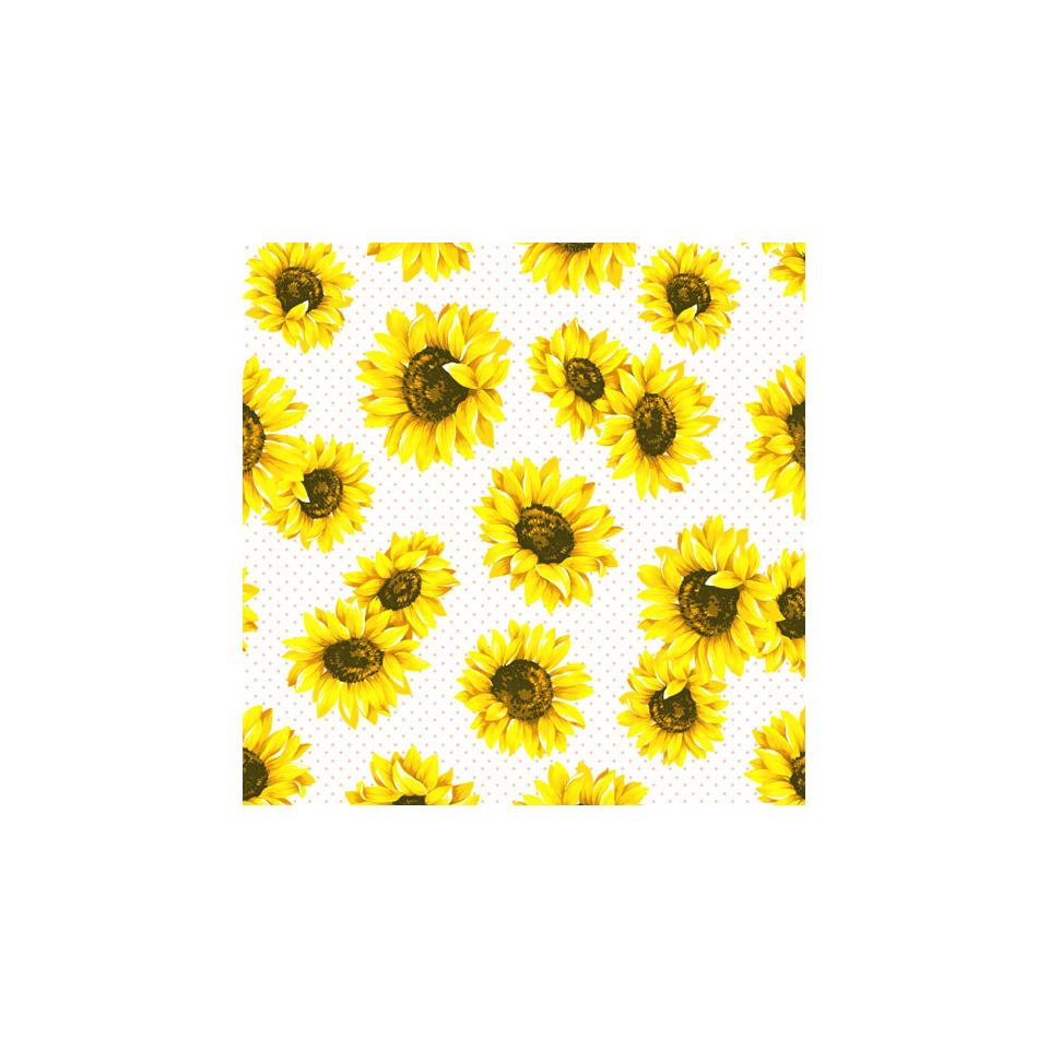 Sonnenblumen, Blumenmuster, Gelb, Pattern, Allover-Print