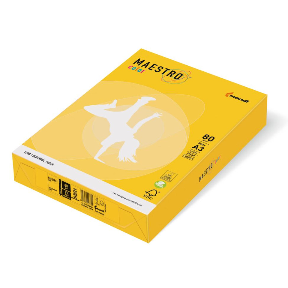 Kopierpapier, Druckerpapier, A3, 80g/m², Maestro Color
