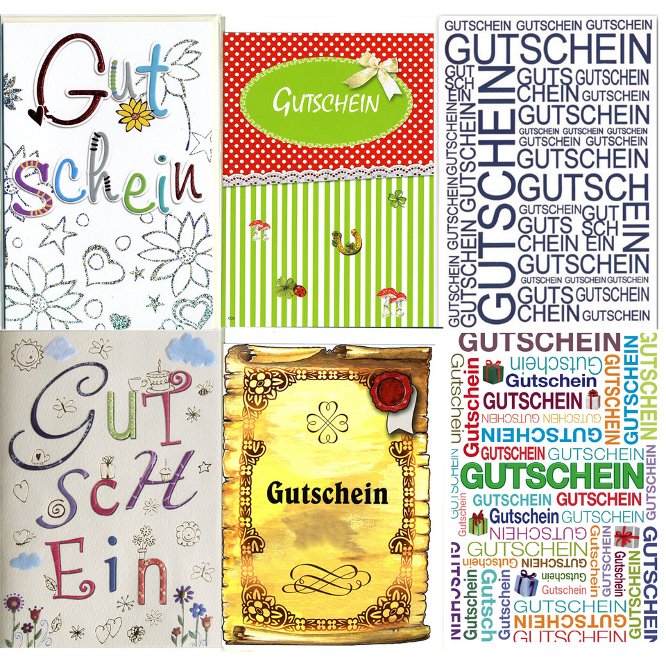 Gutschein, Karten-Gutschein, Gutscheinkarte, Gutscheine, Karten-Design