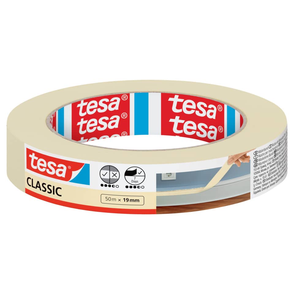 Tape, Klebeband, Maskingband, Beiges Klebeband, 50 m x 19 mm