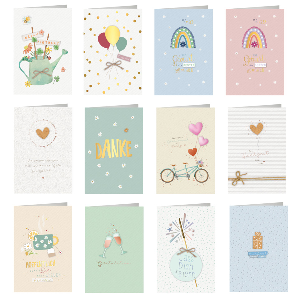 Glückwunschkarte, Karte, Feiertagskarte, Liebe zum Geschenk, Herzdeko