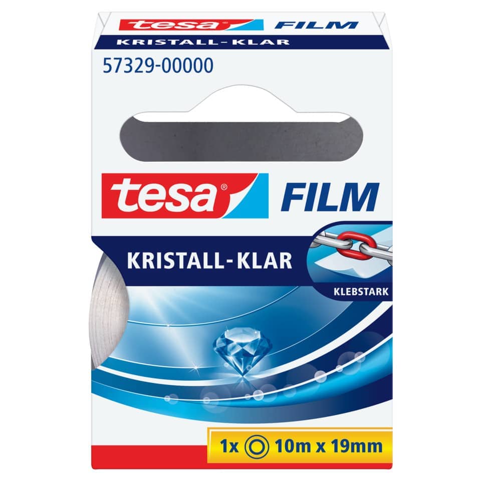 Filament, Kristall-Klar, Klebestark, 10m x 19mm, Tesa Film