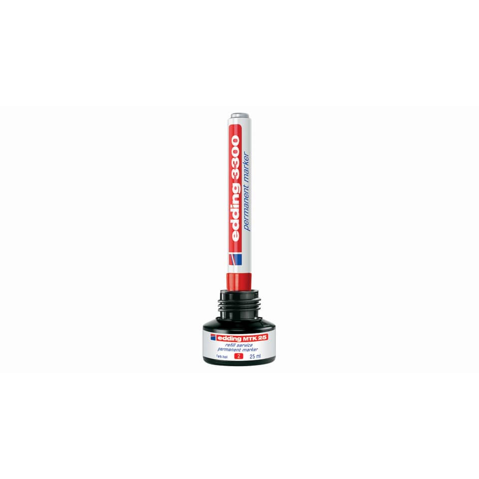 Permanentmarker, Klebestift, Tintenflasche, roter Marker, Aufbewahrungsflasche