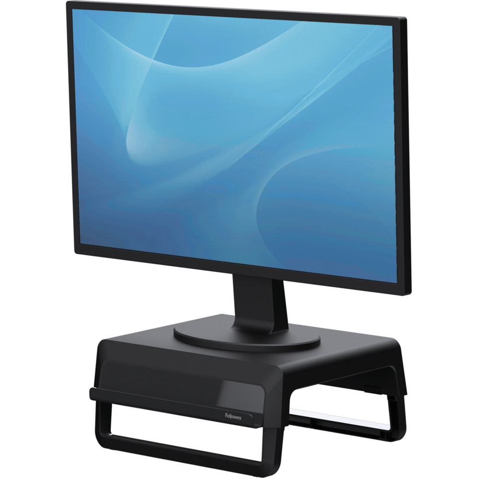monitor, computer monitor, desk stand, black, flat screen