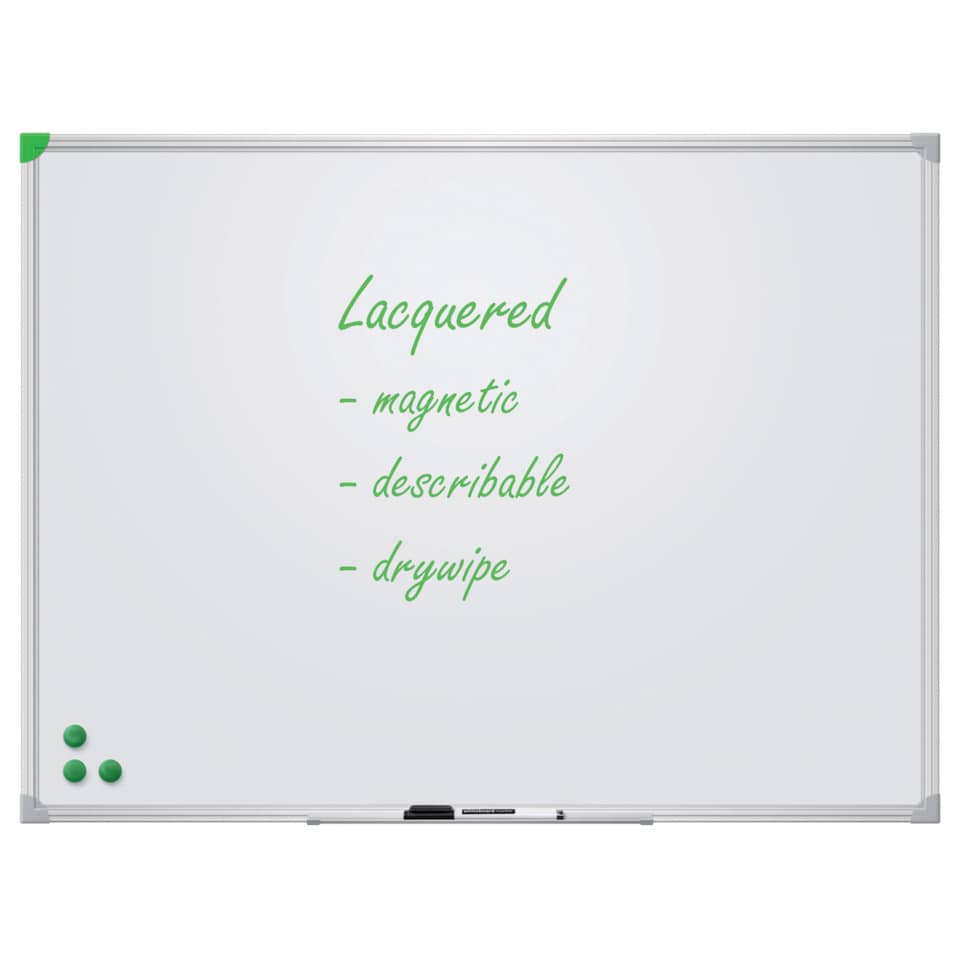 whiteboard, magnetic, drywipe, frameless, greens
