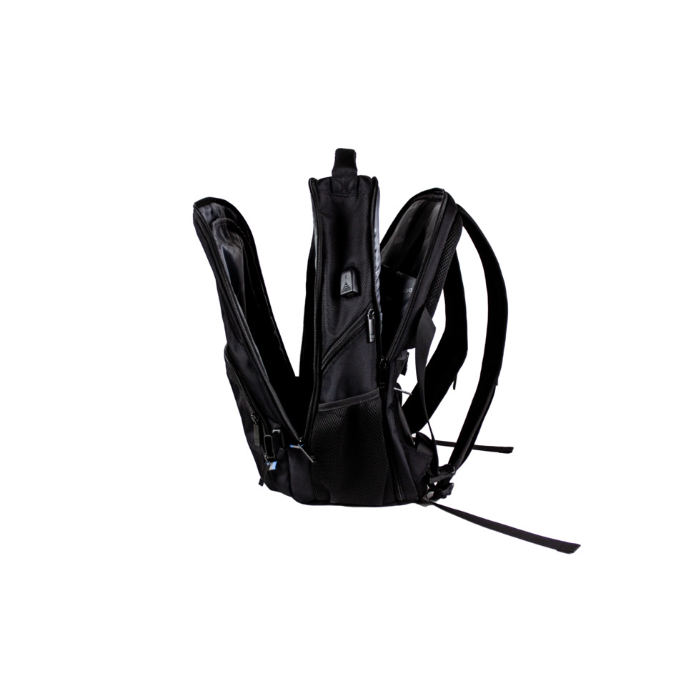 Rucksack, Schulrucksack, Backpack, Slim, schwarz
