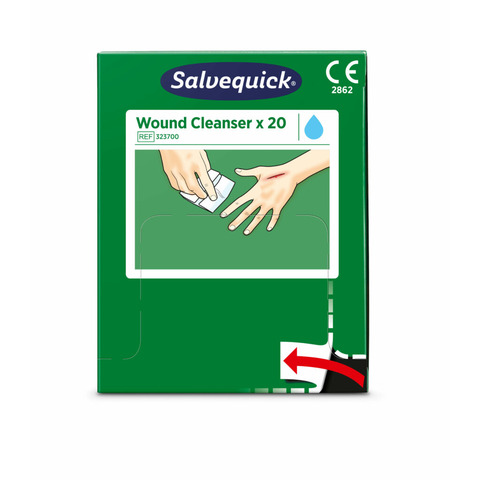 Wundreinigungstücher steril, 20 Stück SALVEQUICK 323700