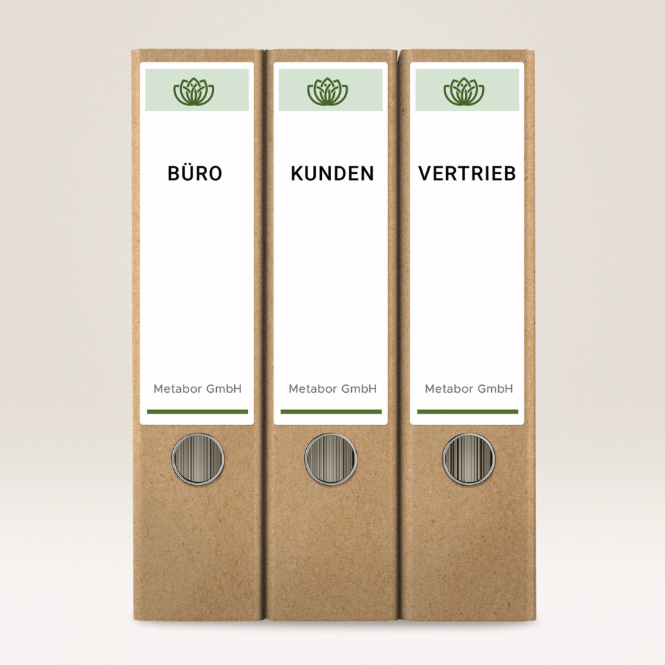 Büroordner, A4, Karton, Drei Ordner, Metabol GmbH