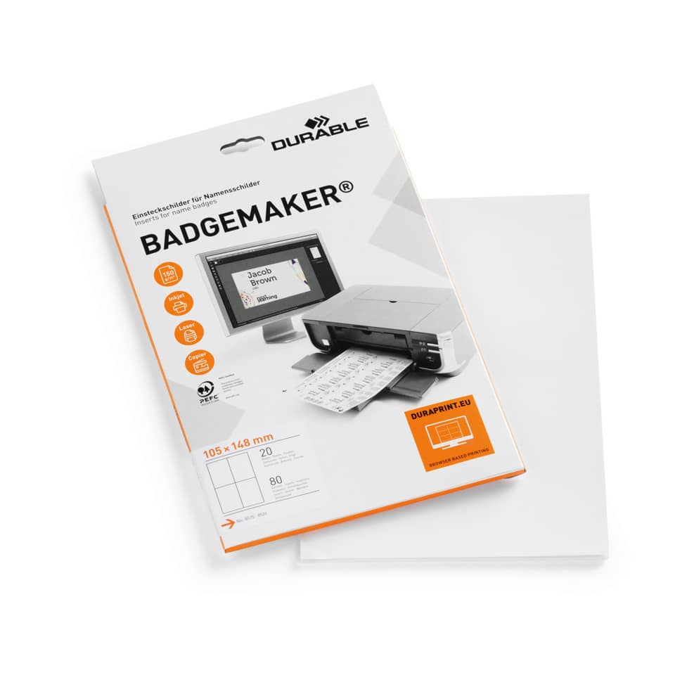 Badgemaker, Drucker, Namensschild, Kassenzettel-Printer, Schwarz-Weiß-Print