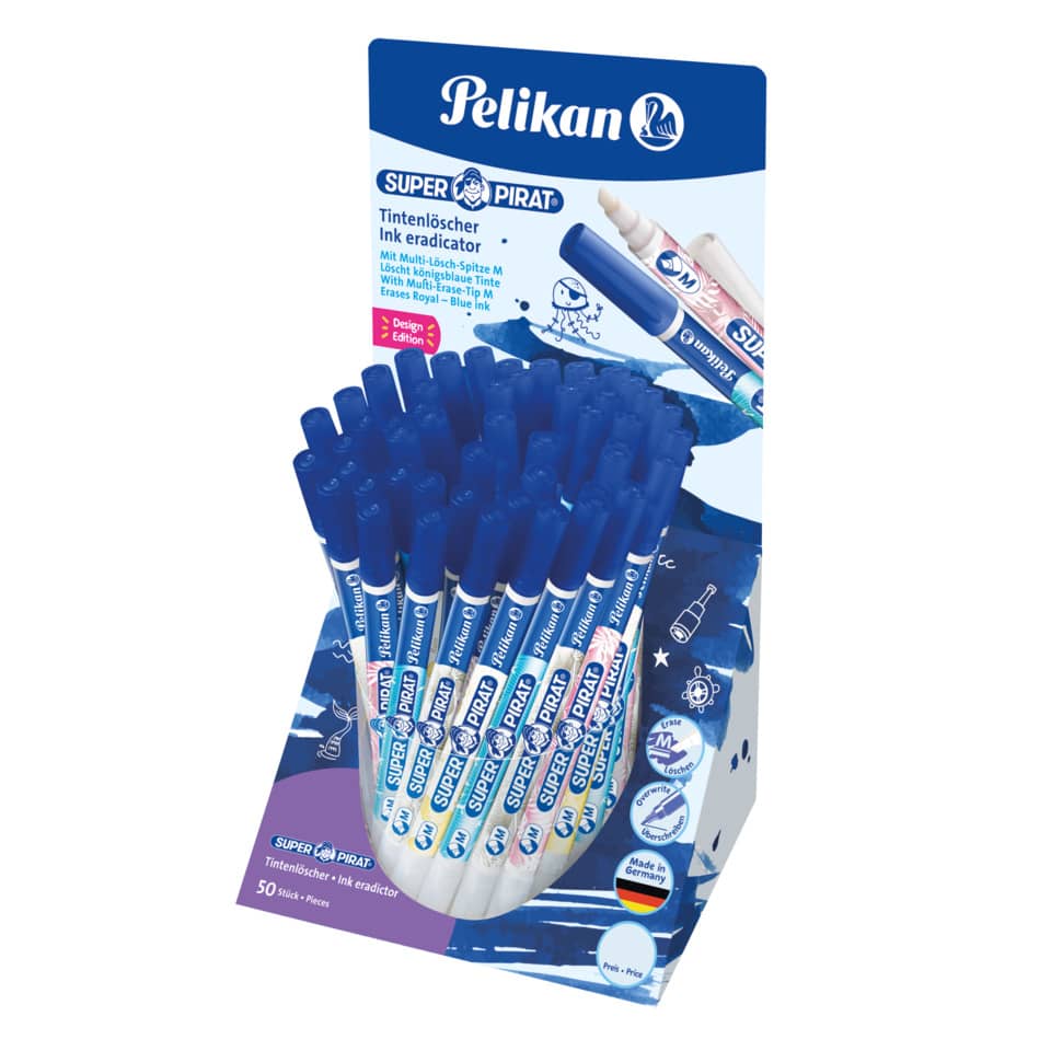 Tintenlöscher, Tintenstift, Kunststoffstift, Patentierte Tinte, 50 Stück