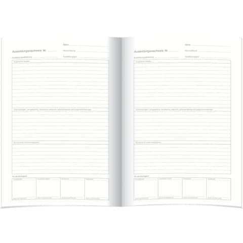 Ausbildungsnachweis für wöchentliche und monatliche Eintragung/Heft, A4, 28 Blatt RNK 5083