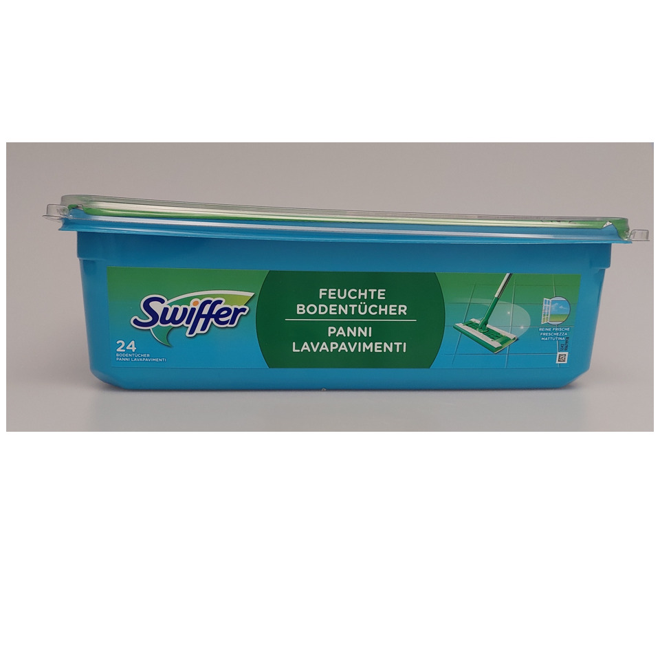 Moppkorb, Mop-Set, Fußbodenreinigung, blauer Behälter, 24 Stück