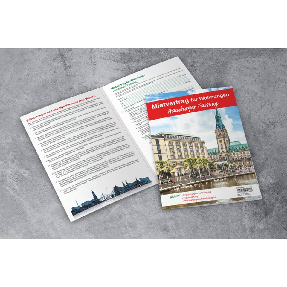Mietvertrag, Wohnungen, Hauburger Fassung?, Dokument, Broschüre