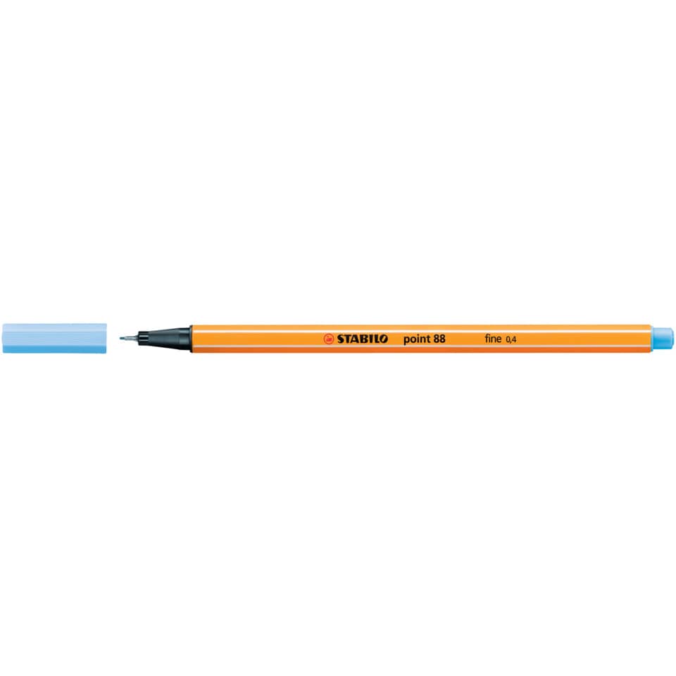 Fineliner point 88®, 0,4 mm, eisblau STABILO 88/11