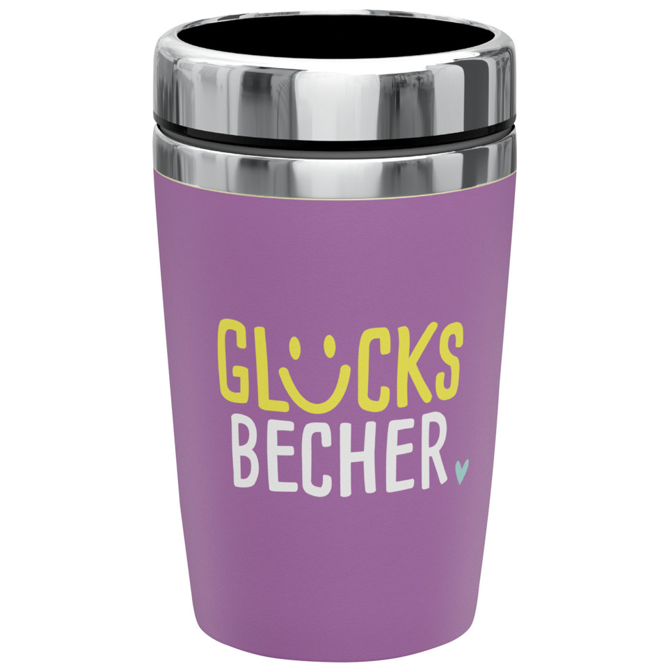 Trinkbecher, Becher, Kaffebecher, Kunststoffbecher, Lila Farbe