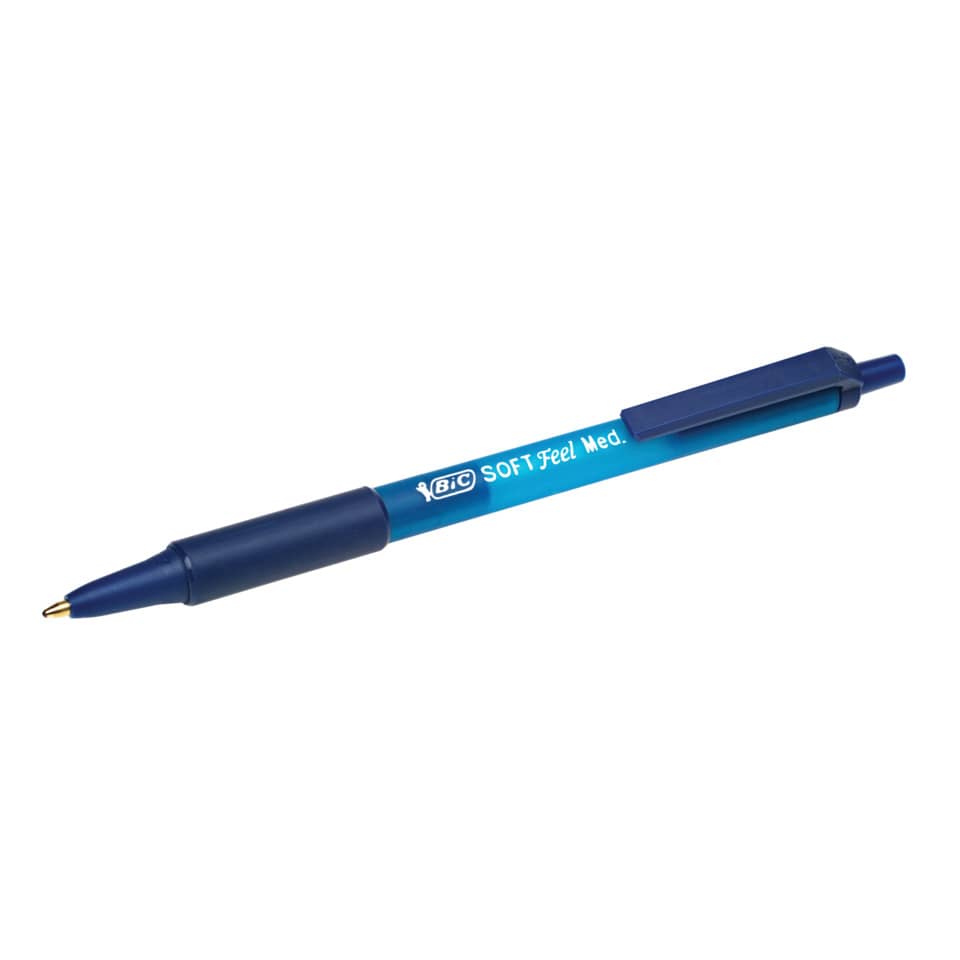 Kugelschreiber, Kugelpen, Blau, Gummi-Fed, Soft Feel Med.