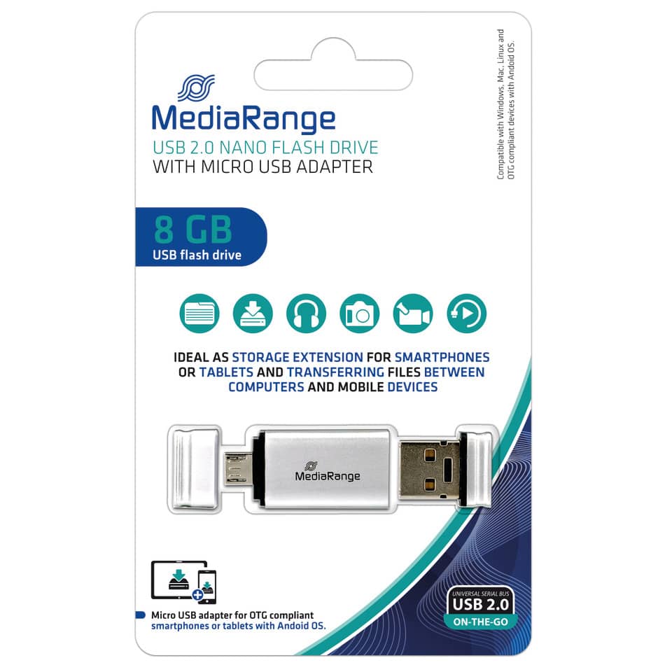 usb drive, flash drive, 8gb, media range, usb connector